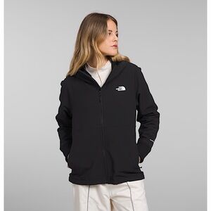 The North Face Black Shelby Raschel Hooded Softshell Jacket